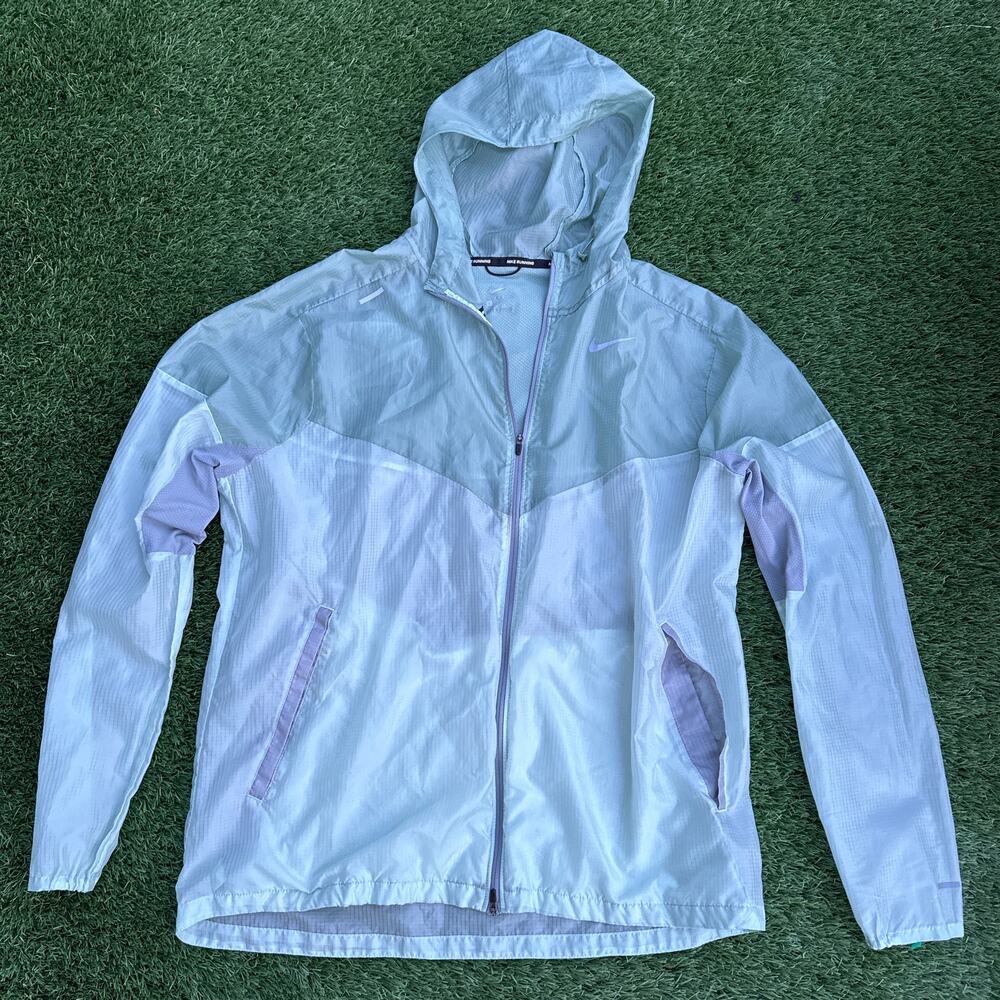 Nike Windrunner Running Jacket Hooded Full Zip CK6341-321‎ Mint Green Womens L
